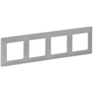 Abdeckrahmen - 4-fach Abdeckrahmen Valena Life Aluminium - 754134