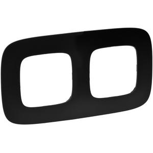 Abdeckrahmen - 2-fach Rahmen Valena Allure mattschwarz - 754402
