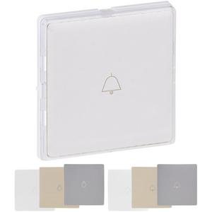 Abdeckung für Schalter, Taster, Dimmer, Jalousie - Beleuchteter Wechselschalter mit Beschriftungsfeld Valena Life - 755110