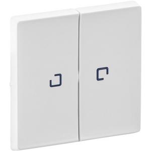 Abdeckung für Schalter, Taster, Dimmer, Jalousie - Serienschalter Kontroll Valena Life ultraweiß - 755220