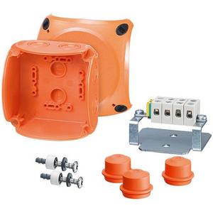 Dose, Gehäuse für Montage auf der Wand/Decke - Kabelabzweigkasten 1,5 mm² - 4 mm² Cu Kunststoff Brandschutz E30/90 - 12603000