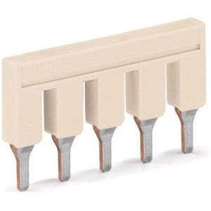 Querverbinder/Brücker für Reihenklemme - 5-Fach Kammbrücker Nennstrom 41 A isoliert lichtgrau - 2006-405