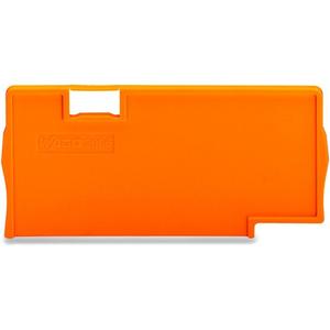 Abschluss- und Zwischenplatte für Reihenklemme - Trennwand 2 mm dick überstehend orange - 2006-1394