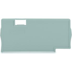 Abschluss- und Zwischenplatte für Reihenklemme - Trennwand 2 mm dick überstehend grau - 2006-1393