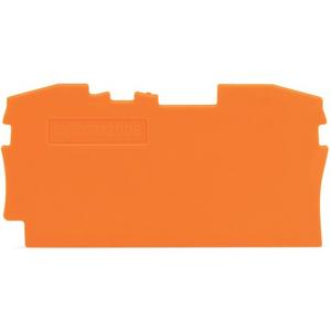 Abschluss- und Zwischenplatte für Reihenklemme - Abschluss- und Zwischenplatte 1 mm dick orange - 2006-1292