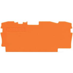 Abschluss- und Zwischenplatte für Reihenklemme - Abschluss- und Zwischenplatte 1 mm dick orange - 2004-1392