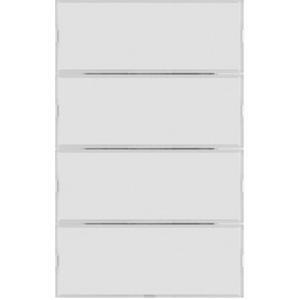 Tastsensoren KNX - Tastsensor 4-fach Komfort K.1 polarwweiß glänzend - 80164770