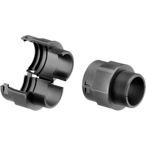 Kunststoff-Wellschlauch-Verschraubung - Teilbare Verschraubung M40 x 1,5 schwarz - 49110372