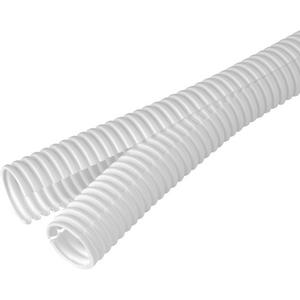 Kunststoff-Wellschlauch - Verschließbares Wellrohr flexibel 20 mm weiss 50 m - 38402010