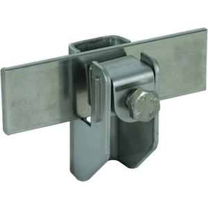 Leitungshalter für Blitzschutz - Flachbandhalter m. Druckstück Cu f. Rd 6-10/Fl 11mm Wandabstand 11mm - 277237