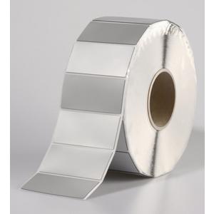 Kennzeichnungsmaterial - Panel-Etiketten für Thermotransferbedruckung 27 x 18 mm Silber - 596-00578