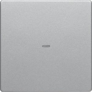 Abdeckung für Schalter, Taster, Dimmer, Jalousie - Abdeckung Tastsensor-Modul 1-fach mit Linse Q.1/Q.3 alu samt lackiert - 80960221