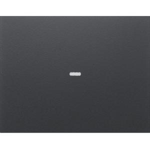 Abdeckung für Schalter, Taster, Dimmer, Jalousie - Abdeckung für Tastsensor-Modul 1-fach mit Linse K.1 anthrazit matt - 80960275