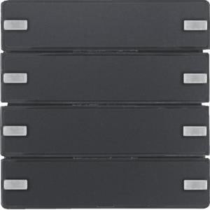 Tastsensoren KNX - KNX Q.x Tastsensor KOMFORT 4-fach Komfort anthrazit samt - 80144326