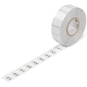 Kennzeichnungsmaterial - Tasterschild 26,5 x 18 mm Silber - 210-850