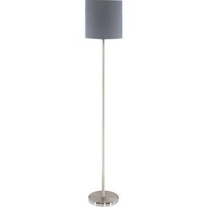 Stehleuchte - Stehleuchte PASTERI 1x60W E27 SATIN/grau Fußtrittschalter - 95166