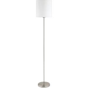 Stehleuchte - Stehleuchte PASTERI 1x60W E27 SATIN/weiß Fußtrittschalter - 95164