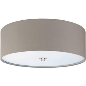 Anbauleuchte - Deckenleuchte PASTERI 3x60W E27 Taupe/nickel-matt - 94919