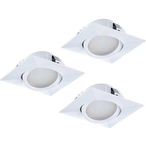 Downlights und Einbaustrahler - SET 3xEinbauspot PINEDA 3x6W LED 84x84 weiß - 95844