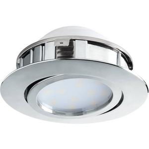 Downlights und Einbaustrahler - Einbauspot PINEDA 1x6W LED 3000K Ø84 chrom - 95848