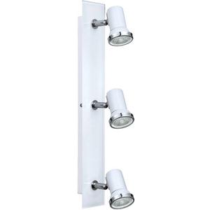 Anbauleuchte - Deckenleuchte Balken TAMARA 1 3x3,3W GU10-LED weiß/chrom IP44 - 95994