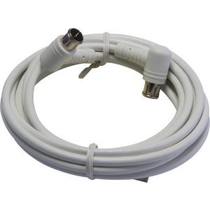 Konfektioniertes Koaxkabel - Sat Anschlusskabel 1,5 m mit Quick-F-Winkelstecker 100dB - 389328