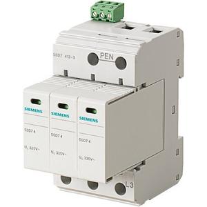 Überspannungsableiter für Energietechnik/Stromversorgung - Blitzstromableiter T1/T2 UN 240/400V UC 335V AC Schutzbaust. steckbar - 5SD7413-3