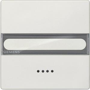 Abdeckung für Schalter, Taster, Dimmer, Jalousie - DELTA style platin-metallic Wippe mit Fenster Schild Hzg.-Notschalter - 5TG7155-1