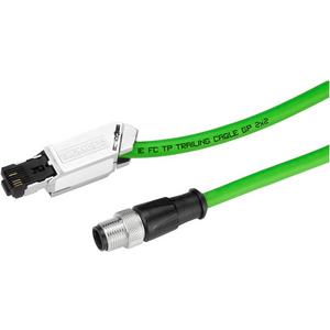 Patchkabel Kupfer Industrie - IE connecting Cable M12-180/IE FC RJ45 Plug-145 L = 5m - 6XV1871-5TH50
