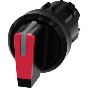 Frontelement für Wahlschalter - Knebelschalter beleuchtbar 22mm rund rot - 3SU1002-2BN20-0AA0