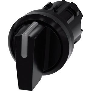 Frontelement für Wahlschalter - Knebelschalter beleuchtbar 22mm rund Kunststoff schwarz - 3SU1002-2BP10-0AA0