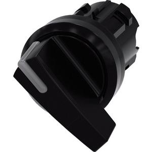 Frontelement für Wahlschalter - Knebelschalter beleuchtbar 22mm rund Kunststoff schwarz - 3SU1002-2CF10-0AA0