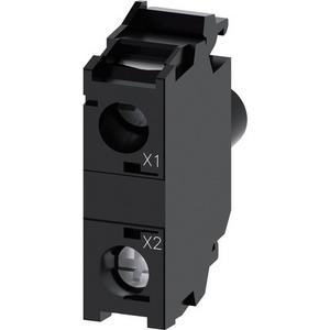 Lampenfassungsblock für Befehls- und Meldegeräte - LED-Modul mit integrierter LED AC 110V gelb - 3SU1401-1BC30-1AA0