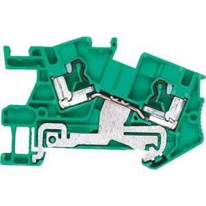 Durchgangs-Reihenklemme - PE-INSTA-Durchgangsklemme 2,5 mm2, B=5,2mm grün-gelb - 8WH6001-0CF07