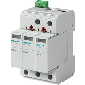 Überspannungsableiter für Energietechnik/Stromversorgung - Überspannungsableiter Typ 2 Schutzbausteine steckbar UC 750VAC 3-polig - 5SD7483-5