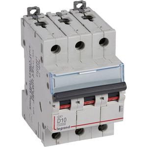 Leitungsschutzschalter - LS-Schalter DX3 D-Charakteristik 10A 3P 10kA 400VAC 3TE - 409497