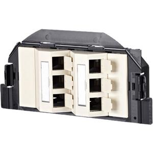 Kommunikationsanschlussdose Kupfer - Subway Unterflureinheit GB2 Keystone 6 Port unbestückt perlweiß - 130B20S50601-E