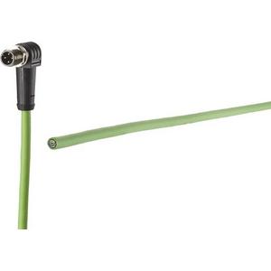 Patchkabel Kupfer Industrie - Anschlussleitung M12 gewinkelt 4-polig D-kodiert 5,0 m - 142M1D90050