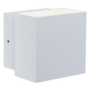 FR-Wannenleuchten - Wandleuchte Cybo LED 2x3W 230V IP65 eckig 100x100mm Weiß Alu - 18003