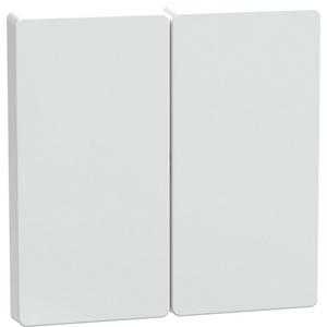 Abdeckung für Schalter, Taster, Dimmer, Jalousie - Zweiteilige Wippe für Serienschalter Lotosweiß - MEG3400-6035