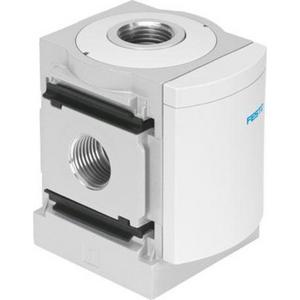 Zubehör für pneumatische Anlagen / Anlagenteile - Abzweigmodul mit Rückschlagfunktion Durchfluss LI nach RE / 0 - 20 bar - 536967