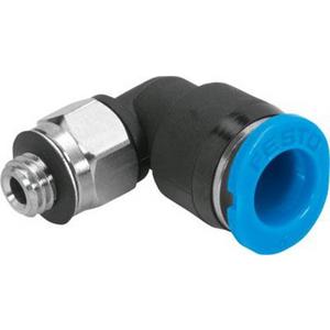 Pneumatische Leitungsverbindung - Steckverschraubung L-Form Mini Außengewinde M7 - 4 mm - 130773