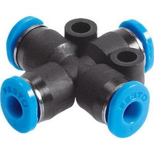 Pneumatische Leitungsverbindung - Steckverbindung X-Form BG Mini 6 mm / 6 mm - 153380