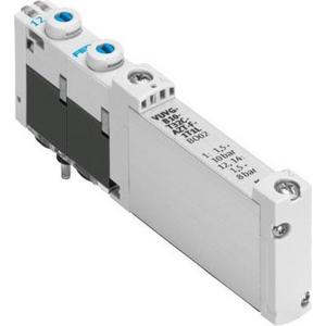 Pneumatische Wegeventile - Magnetventil 2x3/2 Wege geschlossen monostabil Flansch 130 l/min - 573413