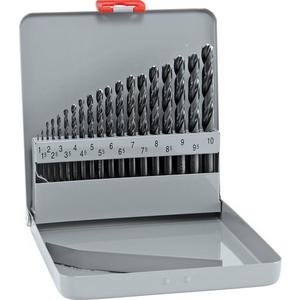 Bohrer-Set - HSS Spiralbohrersätze in Metallkassetten KM19 Ø 1 - 10 mm - 101311100