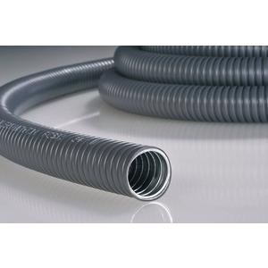 Metall-Schutzschlauch - HelaGuard Metall-Schutzschlauch mit Kunstoffmantel PCS25-GS/PVC 25M schwarz - 166-30704