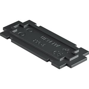 Trennsteg für Gerätebecher - Trennwand für UT34 72x29x4 PA graphitschwarz 9011 - 7408796