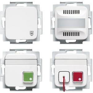 Behindertenelement für Installationsschalterprogramme - Ruf-Set für Behinderten-WC Busch-Infoline Notrufanlage alpinweiß - Reflex SI - 2CKA001582A0422