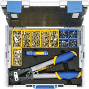 Sortimentskasten für Anschluss- und Verbindungstechnik - L-BOXX aus Kunststoff mit einer Standardausstattung DIN-Kabelschuhe - LBOXX50B