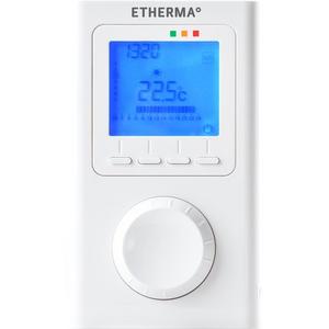 Raumtemperaturregler - Funk-Raumthermostat mit Uhr, LCD-Anzeige und Wochenprogramm - 40595